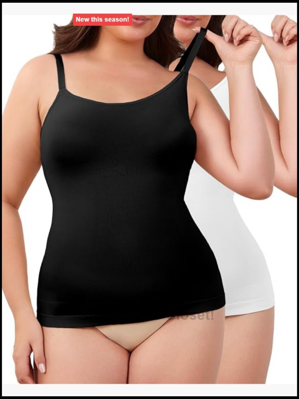 Women's Shapewear Tank Top Tummy Control Cami High Compression Seamless